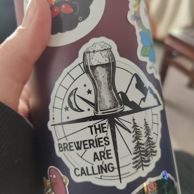 The Breweries Are Calling Sticker, Craft Beer Sticker, Beer Travel ...