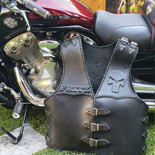 23AW HERILL \"WOOD CHOPPER‘S VEST\" 3 MOTORCYCLE LEATHER VEST, Chopper Vest, Biker Leather Vest