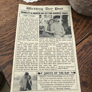 Brinkley added a photo of their purchase