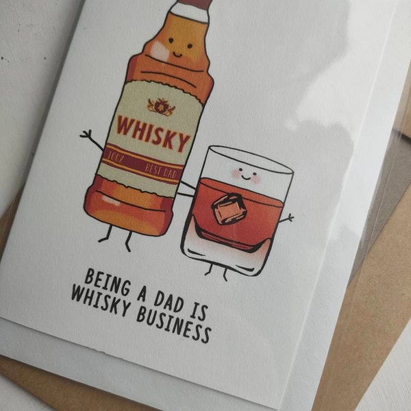 Whisky Father's Day Card, Card for Dad, Whiskey, Dad Birthday Card ...