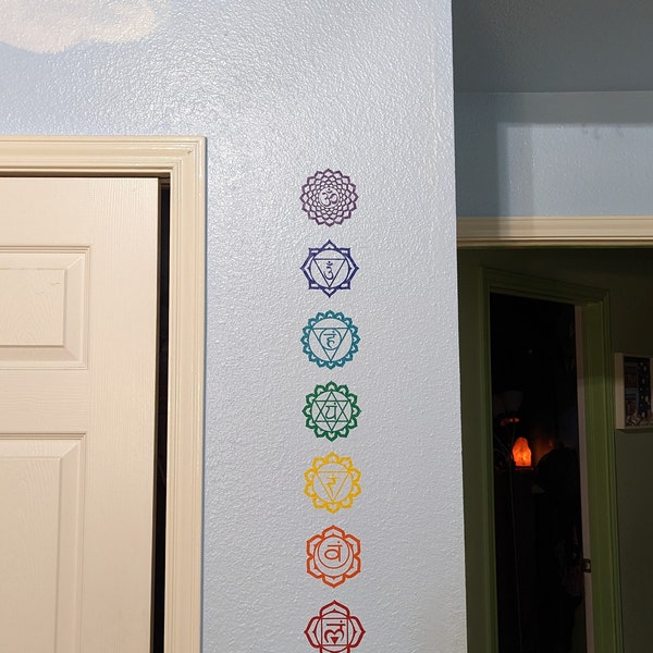 Chakra 7 Decal Set Path to Enlightenment Vinyl Decals - Etsy