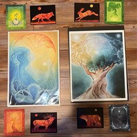 Earth Tree - 11x14 Tree of Life Art Print of Painting - Earth Goddess ...