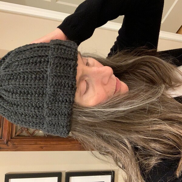 Easy Breezy Ribbed Beanie Crochet Pattern - PDF Digital Download ...