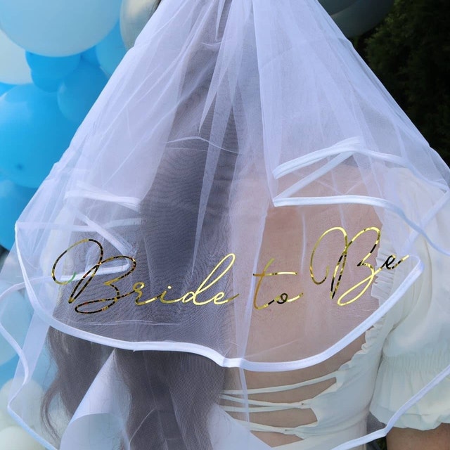 Personalized Bride To Be Veil for Bachelorette Hen Party, Your Name or  Custom Text, Future Mrs Favors Wedding Bridal Shower Decoration Bridal  Tribe Set – Wadbeev