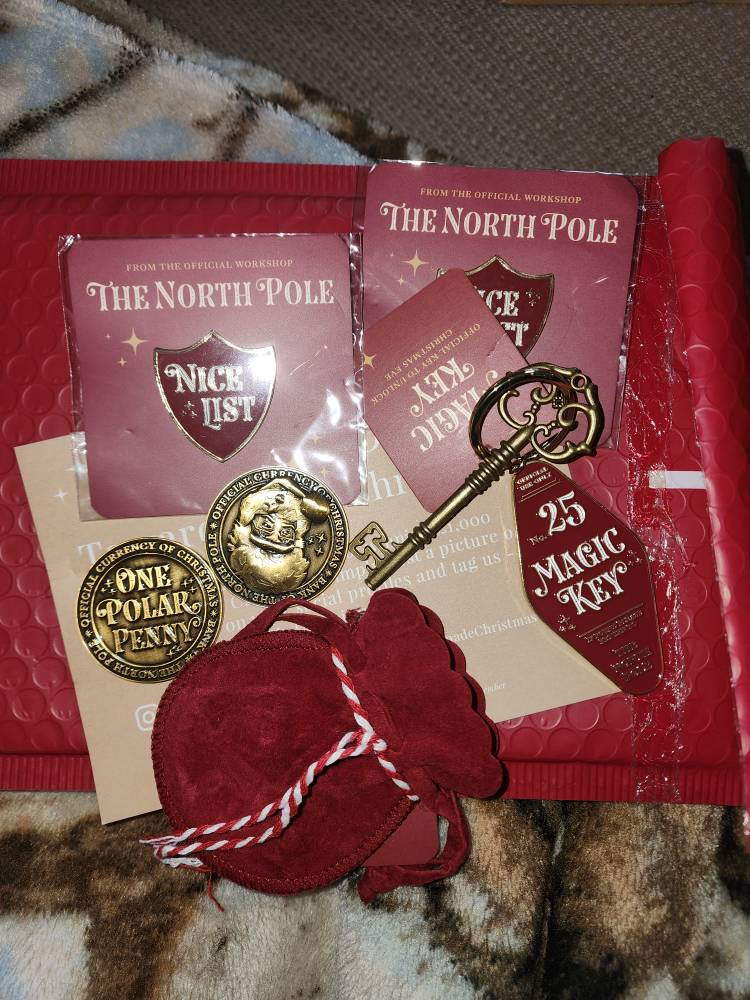 North Pole Polar Pennies Good Behaviour Coins Santa Coins christmas eve box fillers stocking filler