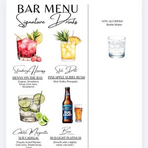 Bar menu sign photo from a verified buyer