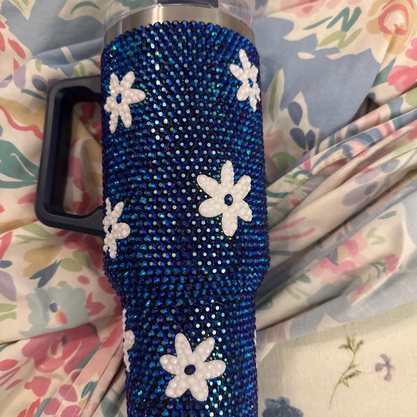 Sugar Skull Rhinestone Tumbler / Beautiful Colors / High-shine Resin ...