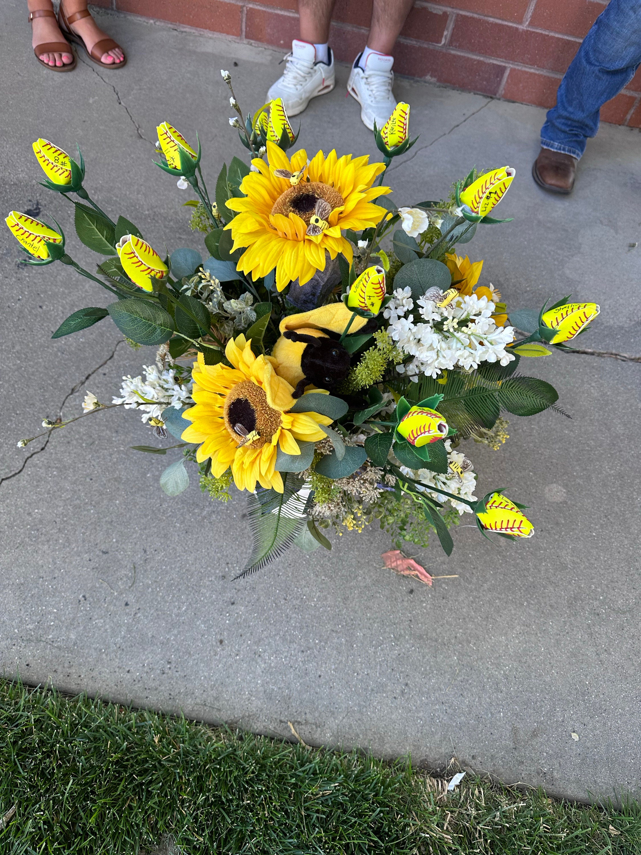 Softball Roses Select Qty Softball Gift Back to School