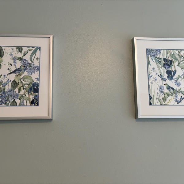 Vintage Bird and Botanical Collage Print Set No. 14, Vintage Bird ...