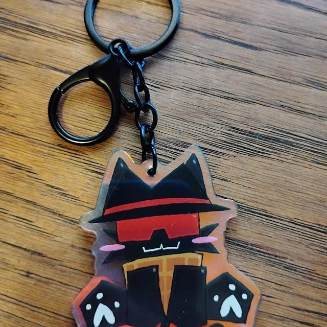 Roblox Forsaken Nyan Elliot and Tac Nayn Chance Tail- Keychains - Etsy