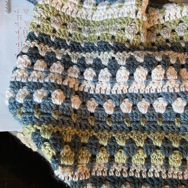 Riverbed Blanket Crochet Pattern | Video Tutorial Included | 14 Sizes ...