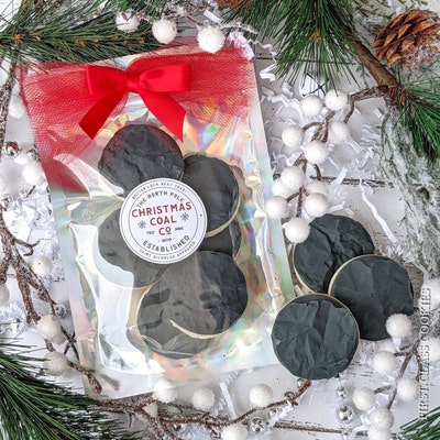 Printable Christmas Cookie Tag Merry Christmas Coal Company Coal ...
