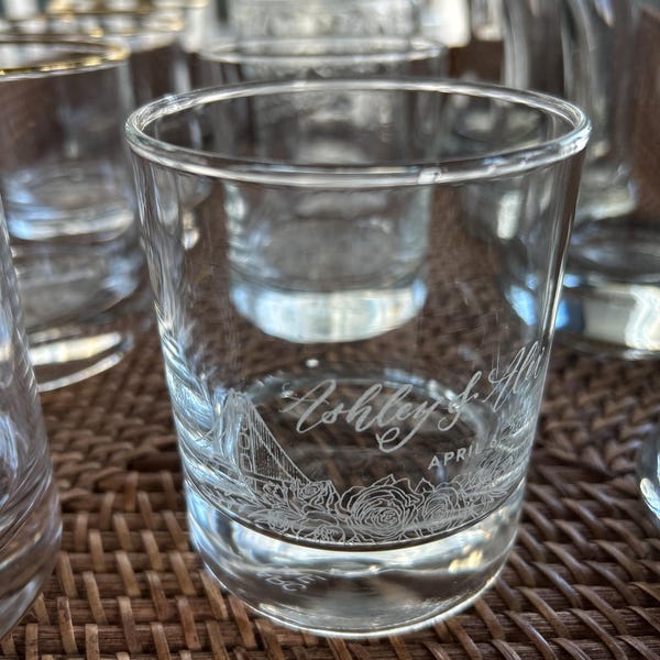Custom Whiskey Glass Gift Personalized Engraved Whiskey Glass, Handwriting Custom Cup, Engrave ...
