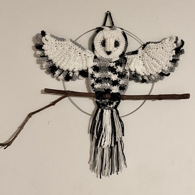 Barn Owl Wall Hanging Crochet Pattern PDF File - Etsy