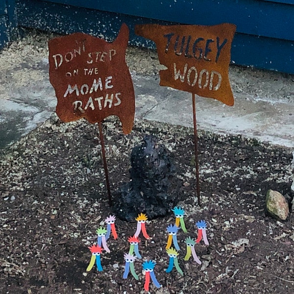 Mome Raths Plant and Garden Stake (set of 6) Alice in Wonderland - Free ...