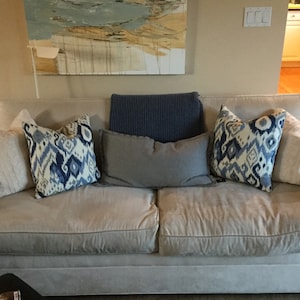 Ikat Kissen Blau Ikat Kissenbezuge Blau Werfen Kissen Blaue Etsy