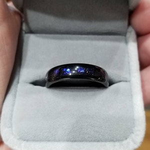 Orion Nebula Ring Set His and Her Tungsten Wedding Band 8mm - Etsy