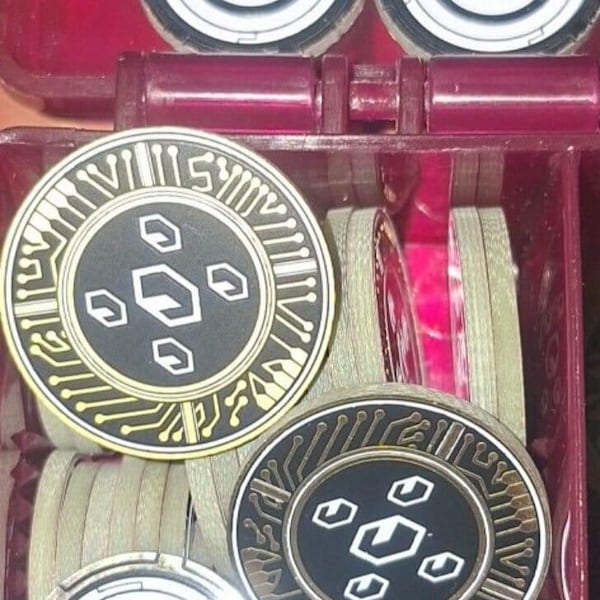 Credit/advance Set. Netrunner Compatible Fan-made (cyberpunk / Techy ...