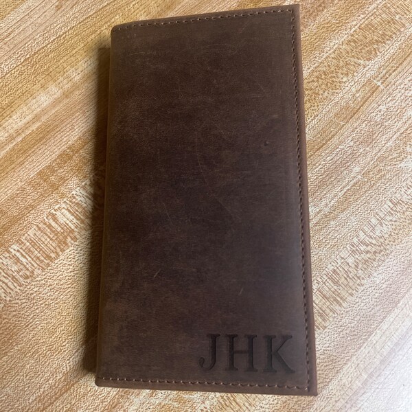 Personalized Leather Long Wallet, Christmas Gifts for Dad, Holidays ...
