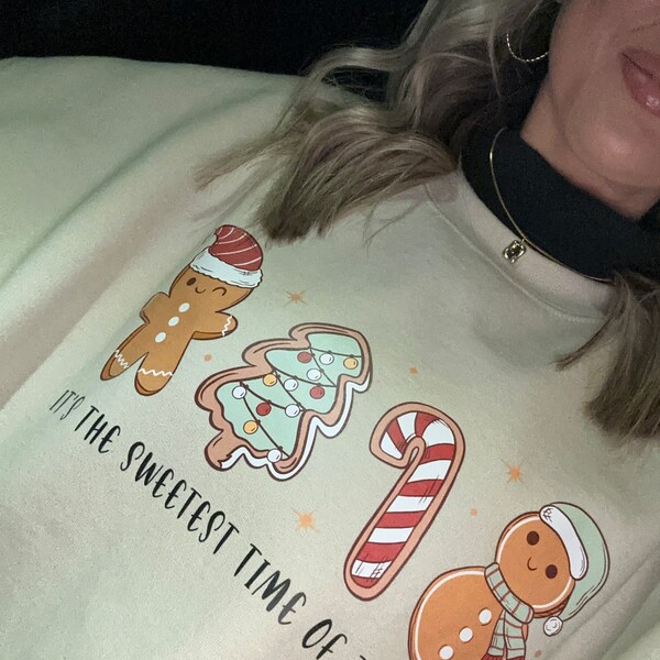 Gingerbread Recipe Christmas Sweatshirt