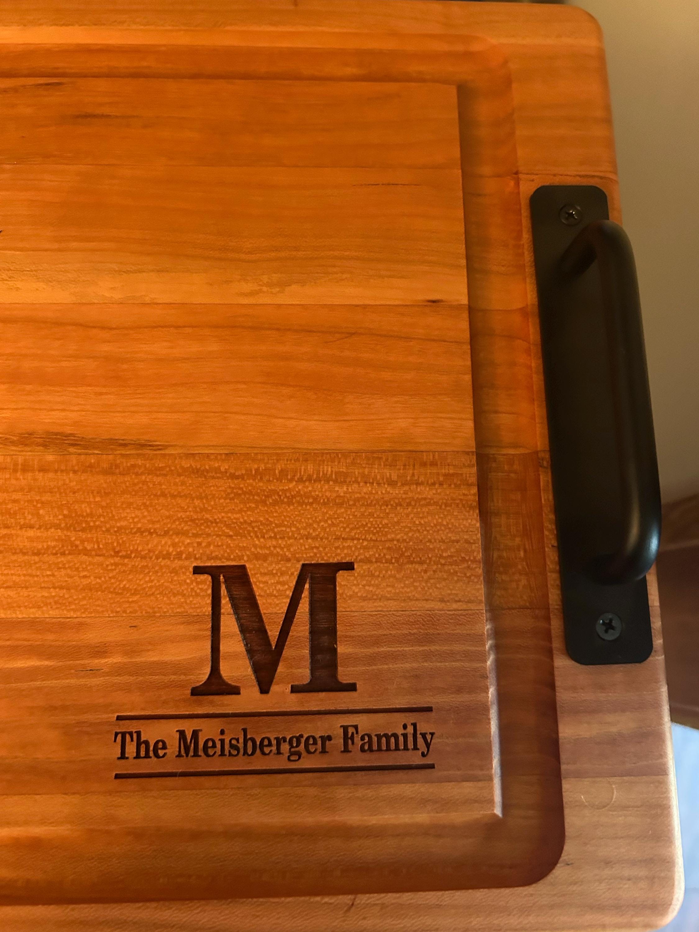 Large Cutting Board,BBQ Pit Accessory, Grilling Board, Pellet Smoker Board, Serving Tray,  Mens Cutting Board