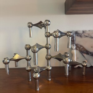 BRUTALIST DESIGN | Vintage Stoff Nagel | 1960s Chrome Candle