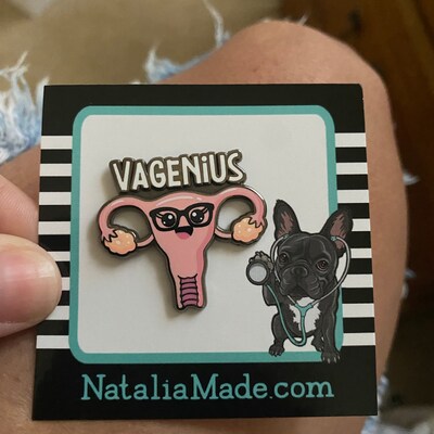 Vagenius Enamel Pin, 1.25 Cute Uterus Pin, Nursing Pins, Womens Health ...