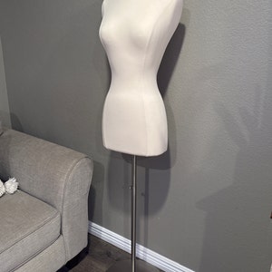 Adult Female Torso Dress Form Pinnable off White Mannequin With Base ...