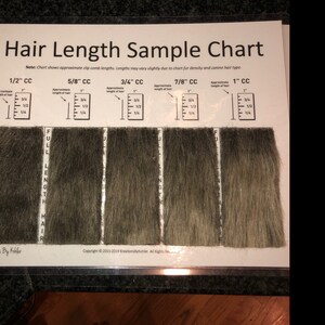 Hair Length Sample Chart