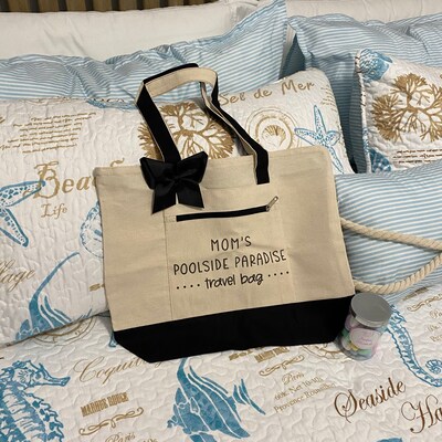 Nana's Getaway Bag Tote Bag With Zipper Funny Nana Gift New Nana ...