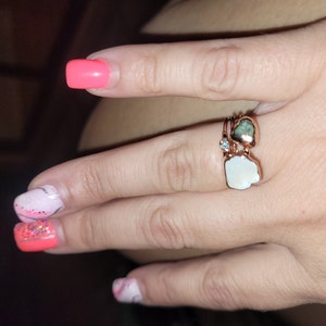 Customer photo from Jessica, Raw Crystal Ring Mystery Box! 3 Ring Set