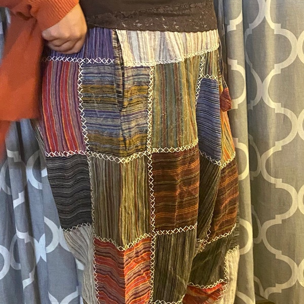 Boho Hippie Patchwork Pants - Etsy