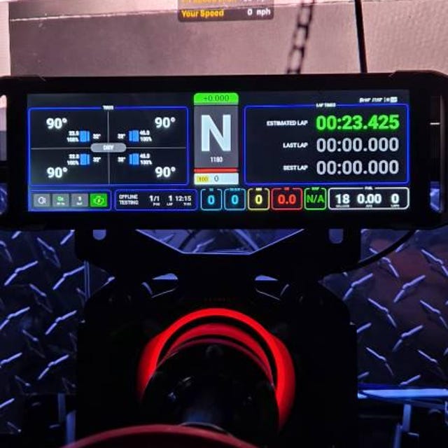 7.8インチUSBシムレーシングディスプレイ：HyperLine-X DDUダッシュ