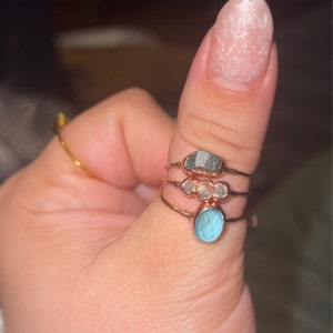 Customer photo from Carisa, Raw Crystal Ring Mystery Box! 3 Ring Set