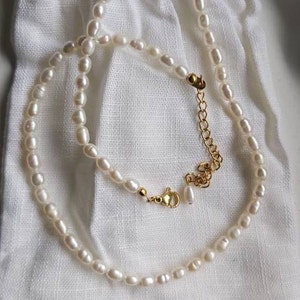 Freshwater Pearl Choker Necklace Small Natural Pearl Necklace ...