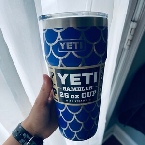Yeti Rambler Tumblers 26oz. Straw Cup - Offshore Blue