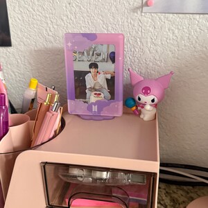 BTS Customizable Acrylic Photocard Holder/stand - Cute Kpop