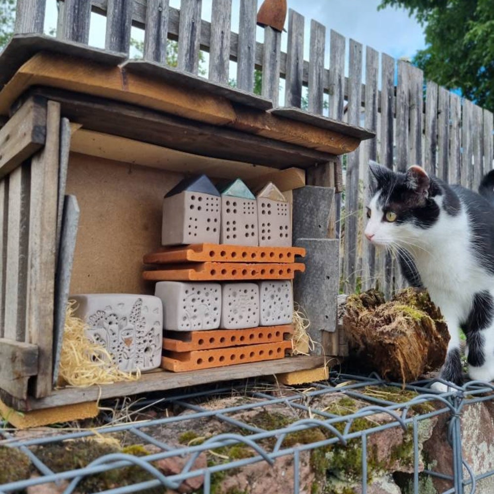 Bienensteinhäuschen Insektenhotel