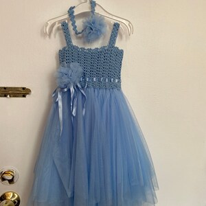 MIRA Baby Tul Vestido con Stretch Crochet Top y juguet n tul
