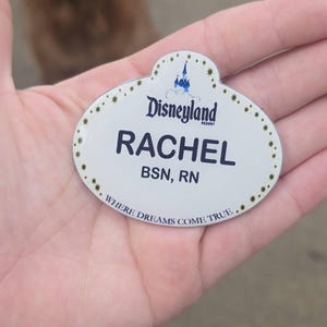 The Walt Disney Company ネームタグ Customized Disneyland Cast Member Name Tag, Lapel Pin, Badge