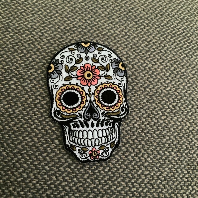Urbanski Patch Fantasma Divertido Parche Bordado Termoadhesivo 7,4 X 8,5 Cm | Aplique Para Planchar O Coser