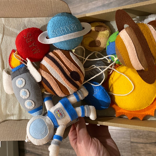 Felt Solar System Planets With Dwarf Planets Set Stuffed Planets With ...