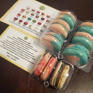 Cotton Candy French Macarons - 6.12 or 24 - French Cotton