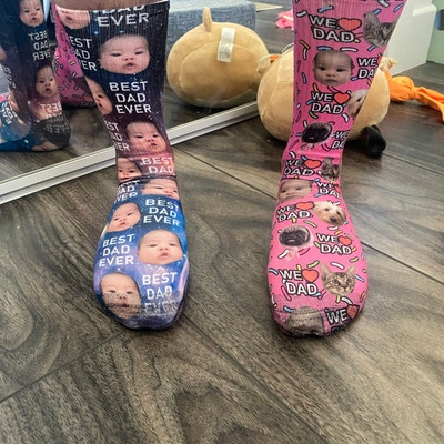 Custom Father's Day Socks Custom Face Socks Personalized - Etsy