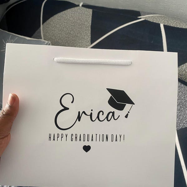 Graduation Personalised Bottle Bags Personalised Gift Bags Graduation