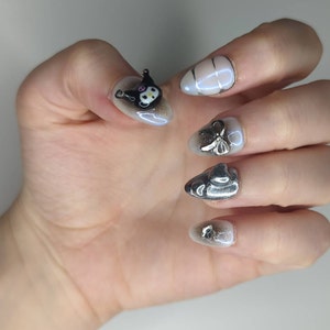 Sanrio Nails Pochacco Nails Cute Nails Hello Kitty Nail Press on