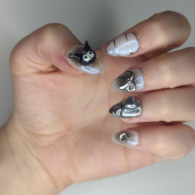 Sanrio Nails Pochacco Nails Cute Nails Hello Kitty Nail Press on