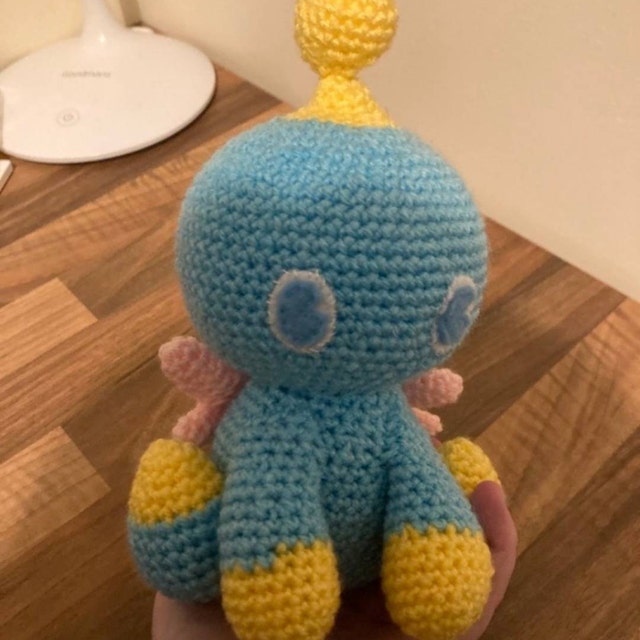 Neutral/Run/Run Chao (A.K.A. Sonic Chao) Amigurumi Plush – Laura's