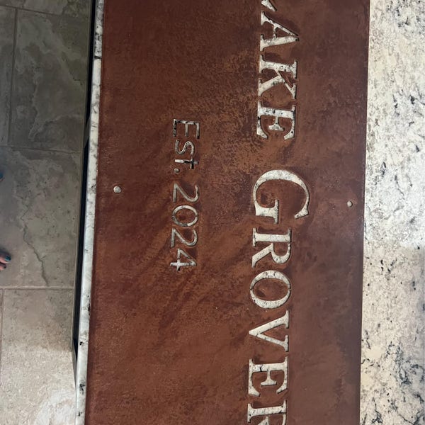 Custom Rusted Metal Sign Personalized Metal Wall Signs Farm Signs ...