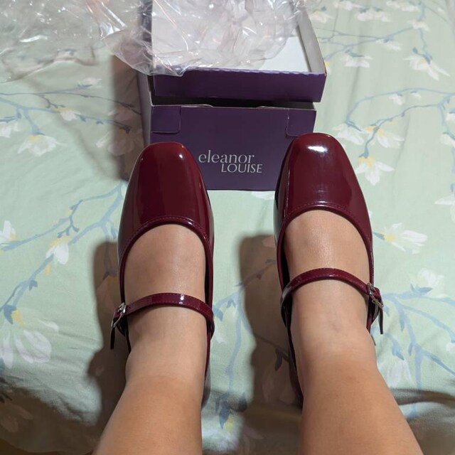 Cherry Red Mary Janes, Burgundy Mary Jane Shoes, Cherry Red
